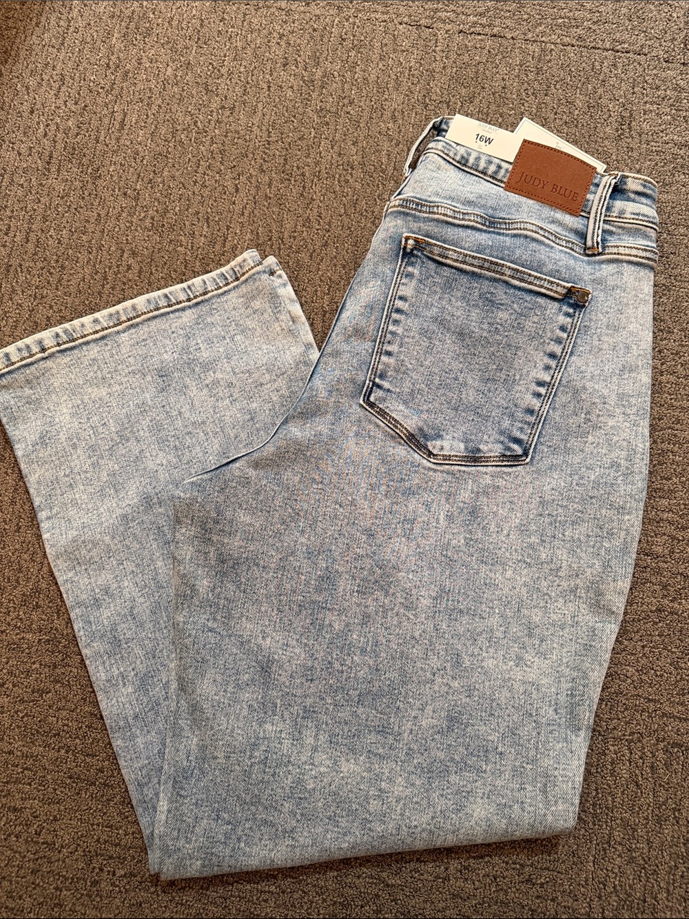 Judy Blue Jeans Light Acid Wash Blue Straight Jeans High Waist NWT